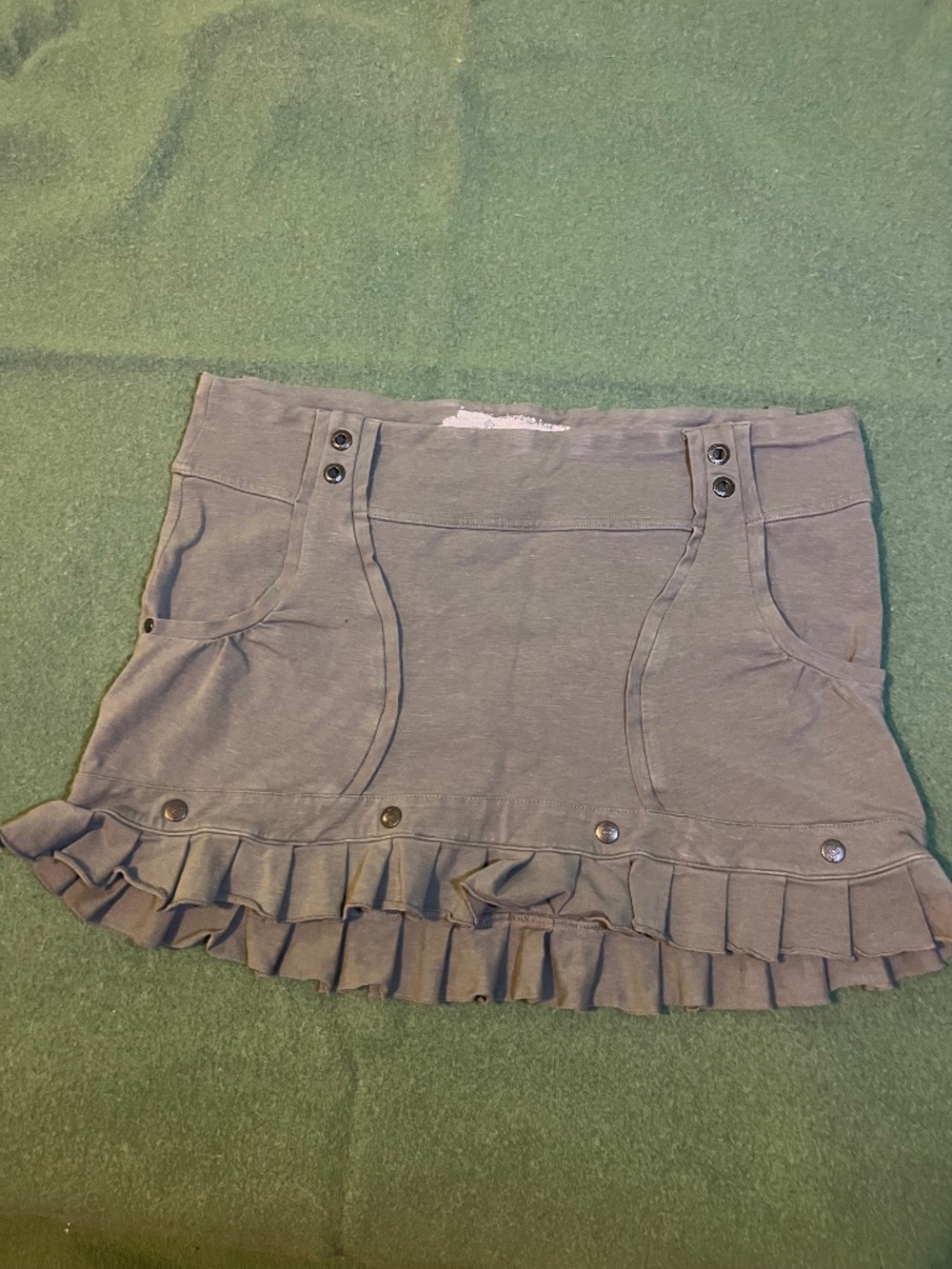 Super cute Nomads hemp Mini Skirt in Gray